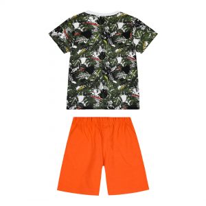 Boy΄s jersey set with printed blouse and print