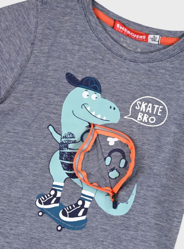 Set with striped t-shirt for boys