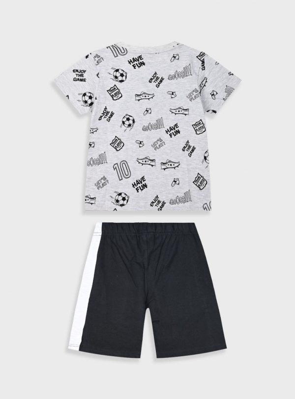 Set with printed t-shirt for boys