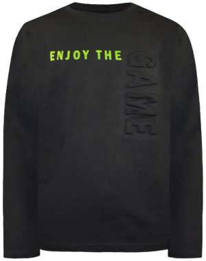 Shirt with embossed print for boys