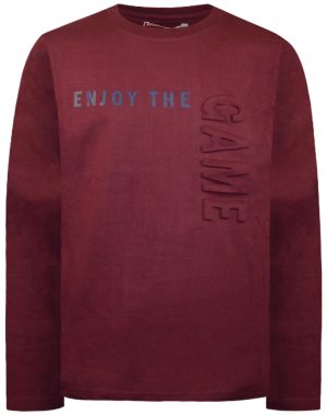 Shirt with embossed print for boys