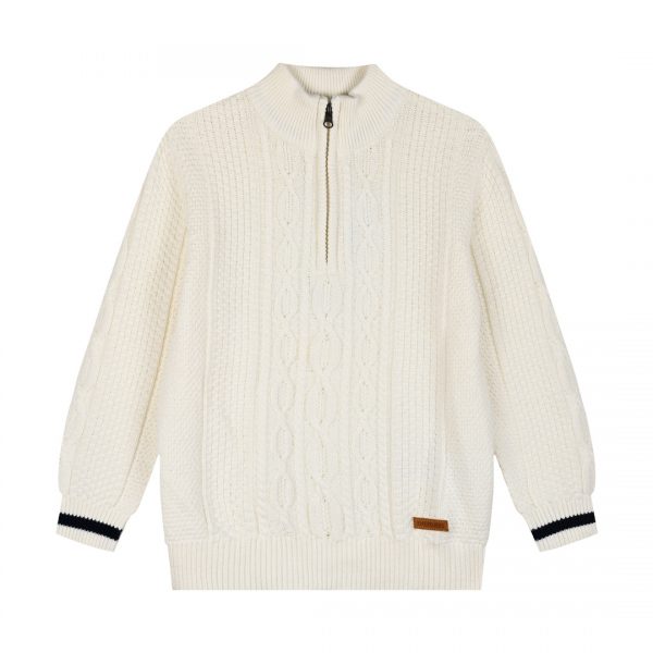 Cable knit pullover for boys