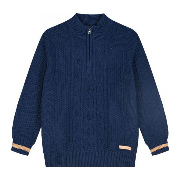 Cable knit pullover for boys