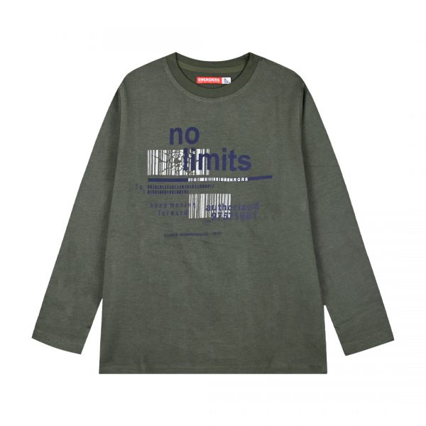 Long sleeve jersey shirt for boys