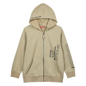 Boy΄s stone wash jacket with hood