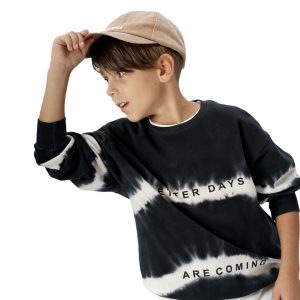 Boy΄s tie dye sweatshirt with print