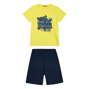 Boy΄s jersey set with a print on the front side