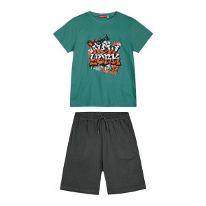 Boy΄s jersey set with a print on the front side