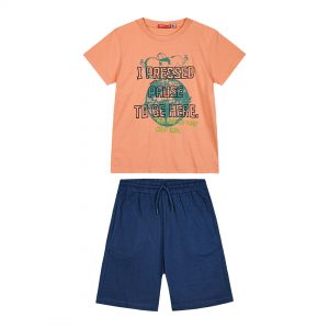 Boy΄s jersey set with a print on the front side