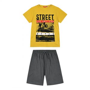Boy΄s jersey set with a print on the front side
