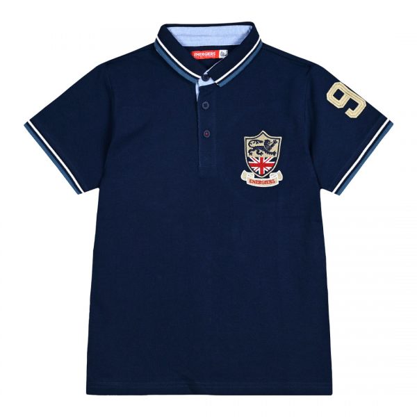 Boy΄s short sleeve polo with logo