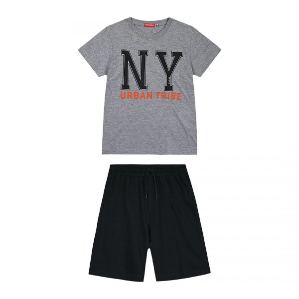 Boy΄s jersey set with a print on the front side