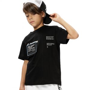 Kοντομάνικη μπλούζα με τυπώματα για αγόρι