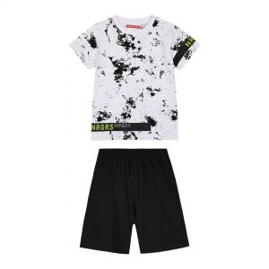 Boy΄s jersey set with printed shirt with print