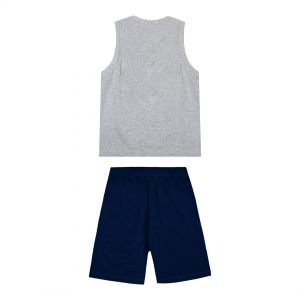 Boy΄s jersey set with sleeveless shirt with print