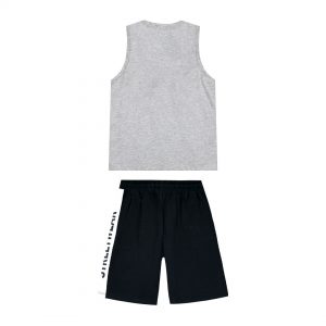 Boy΄s jersey set with sleeveless shirt with print