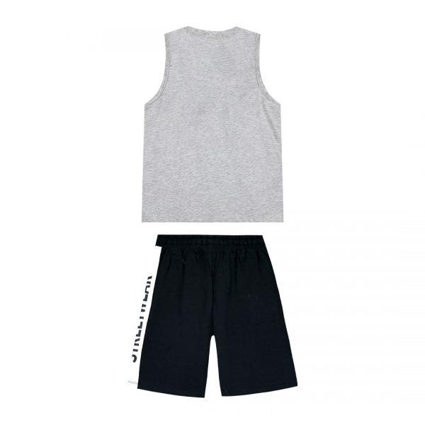 Boy΄s jersey set with sleeveless shirt with print