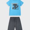 Set with print for boys