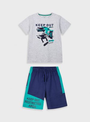 Set with print for boys