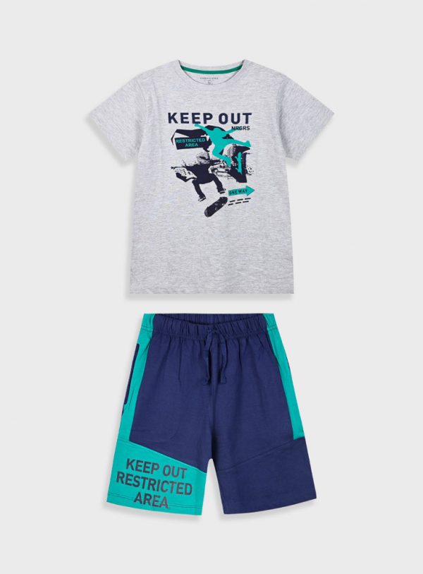 Set with print for boys