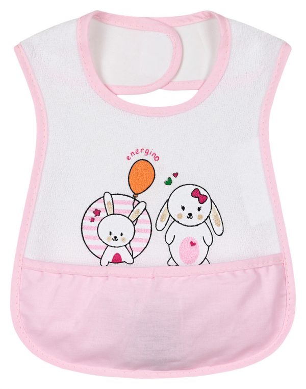 Energiers baby bib with sound for girls