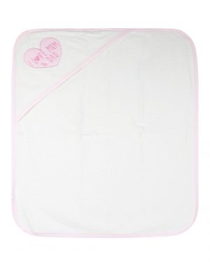 Energiers baby bath towel for girls