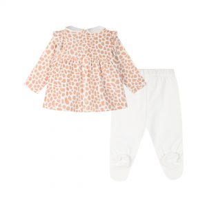 Baby velvet set for girls (0 - 12 months)