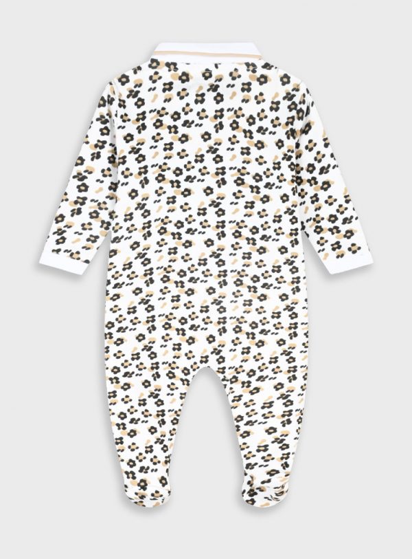 Baby leopard print romper