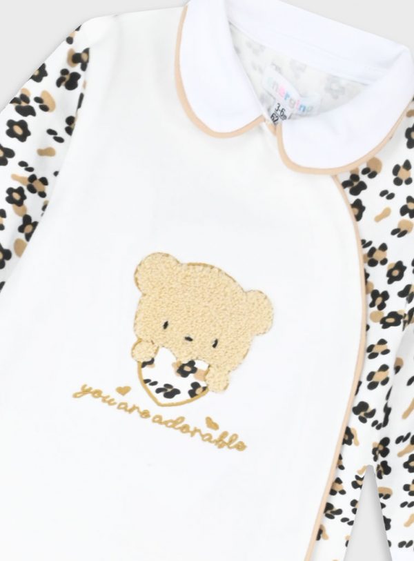Baby leopard print romper
