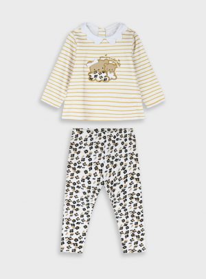 Baby 2 piece set shirt with leggings