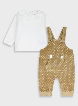 Baby 2 piece set shirt with overalls