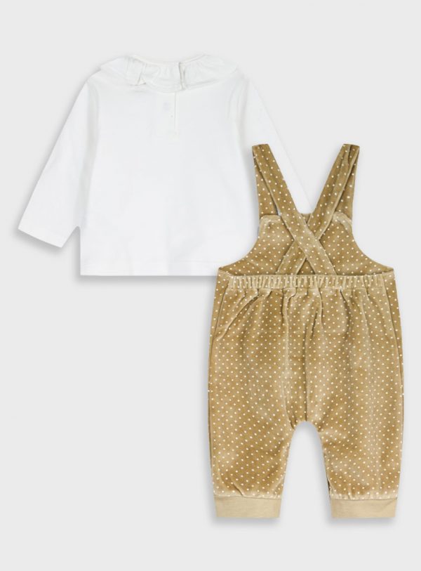 Baby 2 piece set shirt with overalls