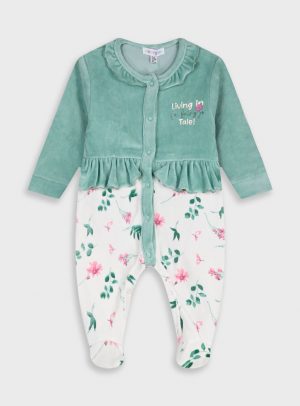 Baby velvet romper