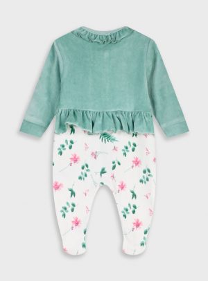 Baby velvet romper