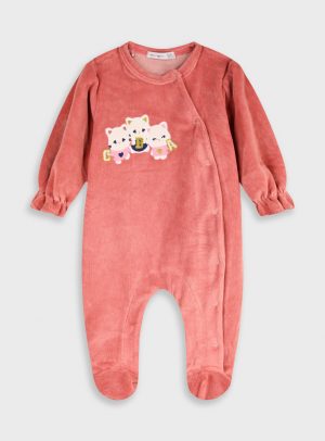 Baby velvet romper
