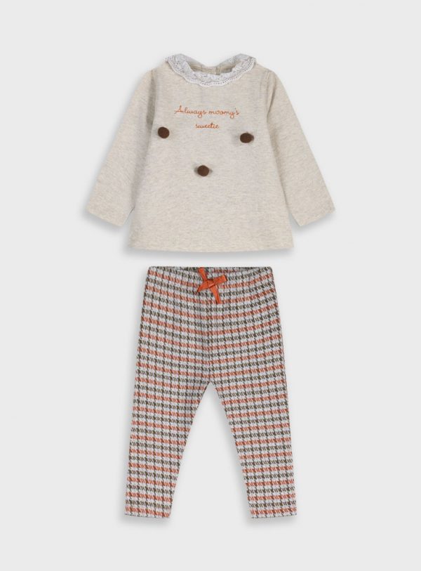 Baby 2 piece set shirt with leggings
