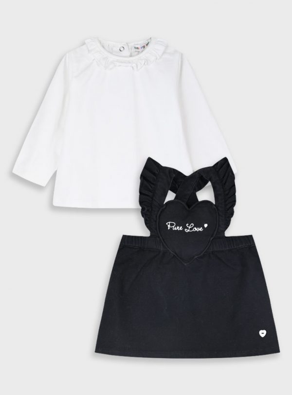 Baby 2 piece set shirt with dress