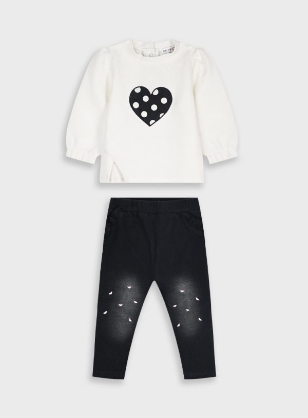Baby 2 piece set shirt with jeans