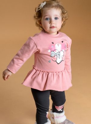 Baby 2 piece set shirt with leggings