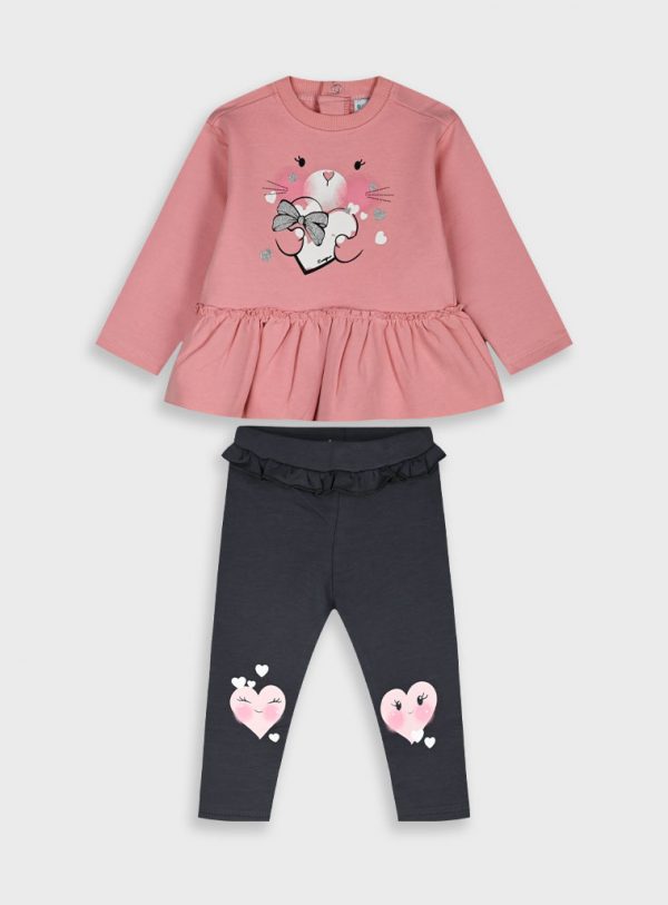 Baby 2 piece set shirt with leggings