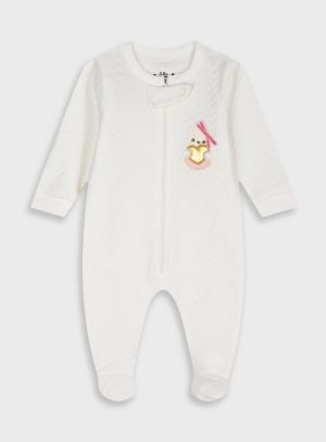 Baby quilted romper