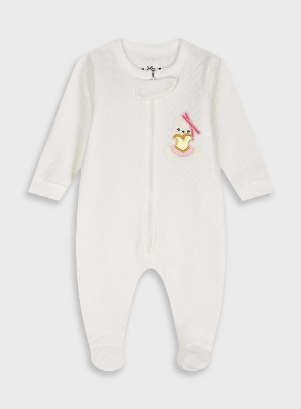 Baby quilted romper