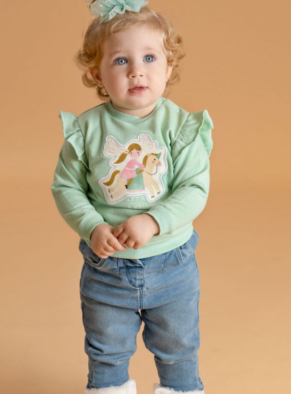 Baby 2 piece set jumper with jeans