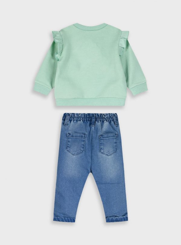 Baby 2 piece set jumper with jeans