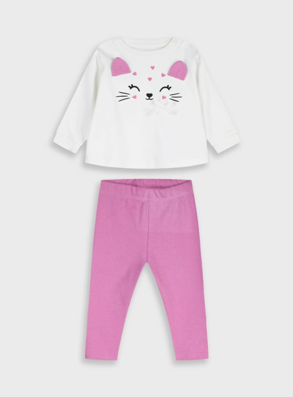 Baby 2 piece set shirt with leggings