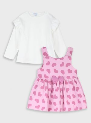 Baby 2 piece set shirt with dress