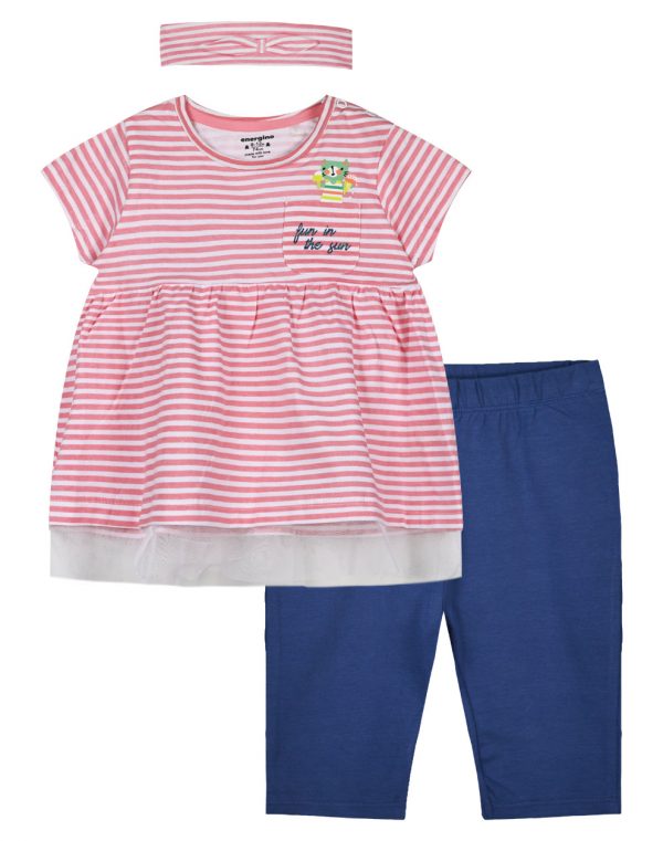 Set t-shirt with leggings for baby girls (3 - 18 months)