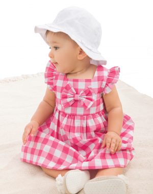 Dress check print with diaper cover