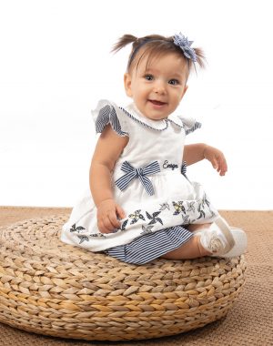 Dress with kites and baby diaper cover