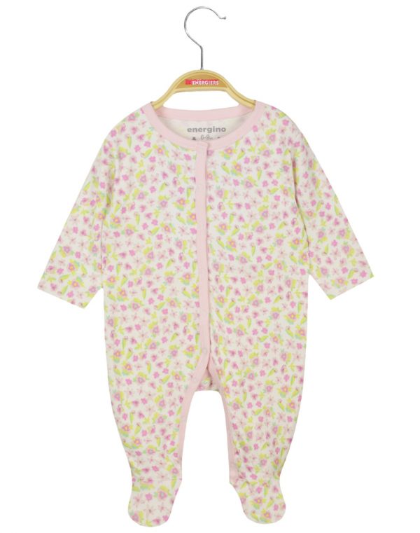Baby girl΄s 4 piece gift with with floral prints (0-9 months)